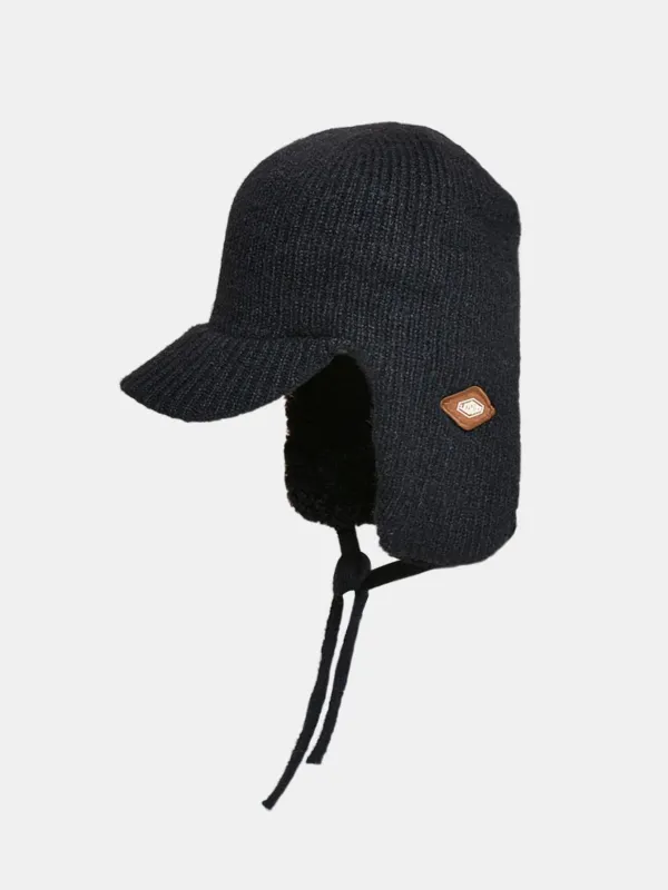 Stripe Warm Earflaps Trooper Trapper Hat sold by Hoooyi
