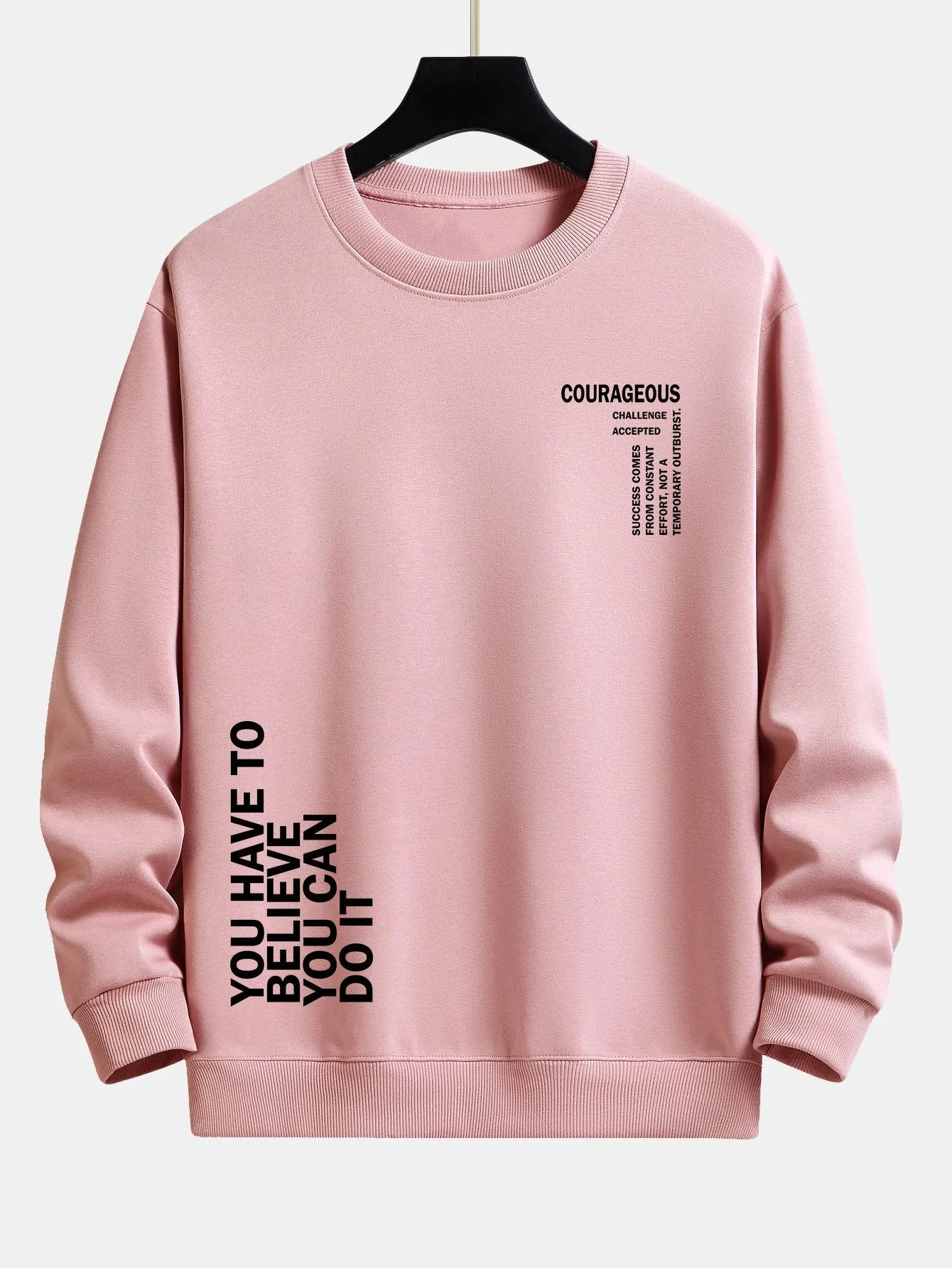 Slogan Print Relax Fit Sweatshirt sold by Hoooyi product image thumbnail 2
