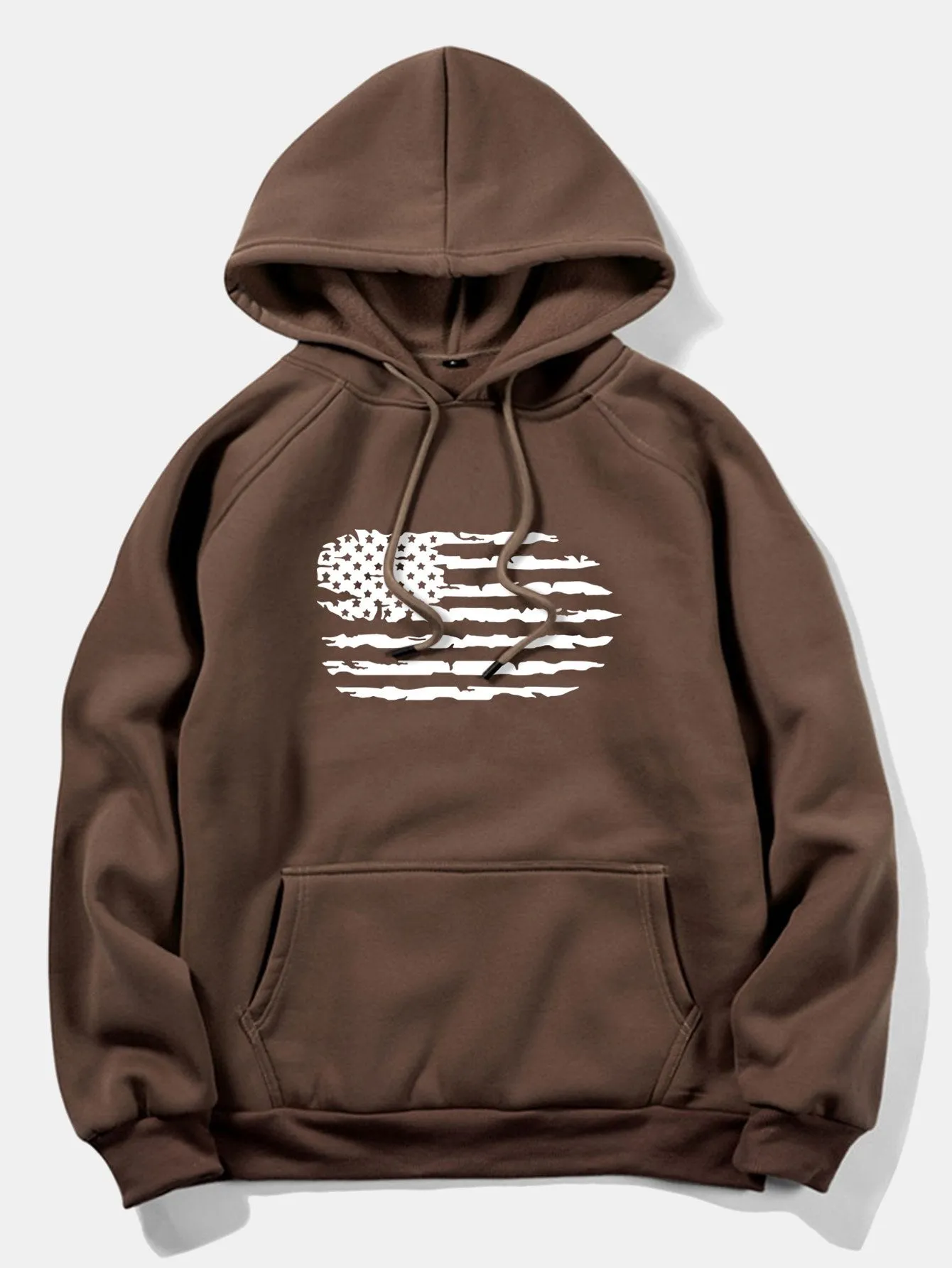 American Flag Print Hoodie sold by Hoooyi product image thumbnail 3