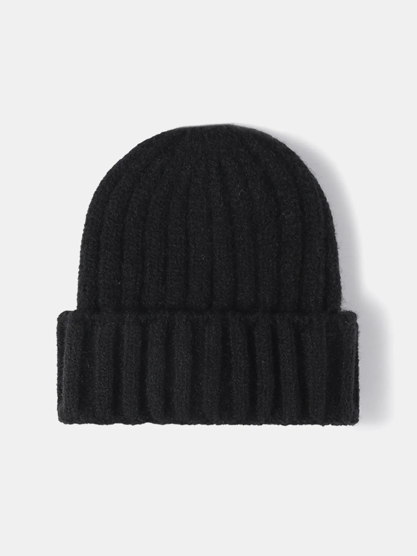 Faux Wool Warm Stripe Knit Beanie Hat Cuffed Cap sold by Hoooyi product image thumbnail 2