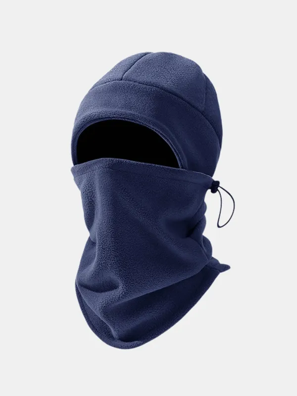 Polar Fleece Warm Hat And Adjustable Scarf Set Suitable For Outdoor Sports sold by Hoooyi