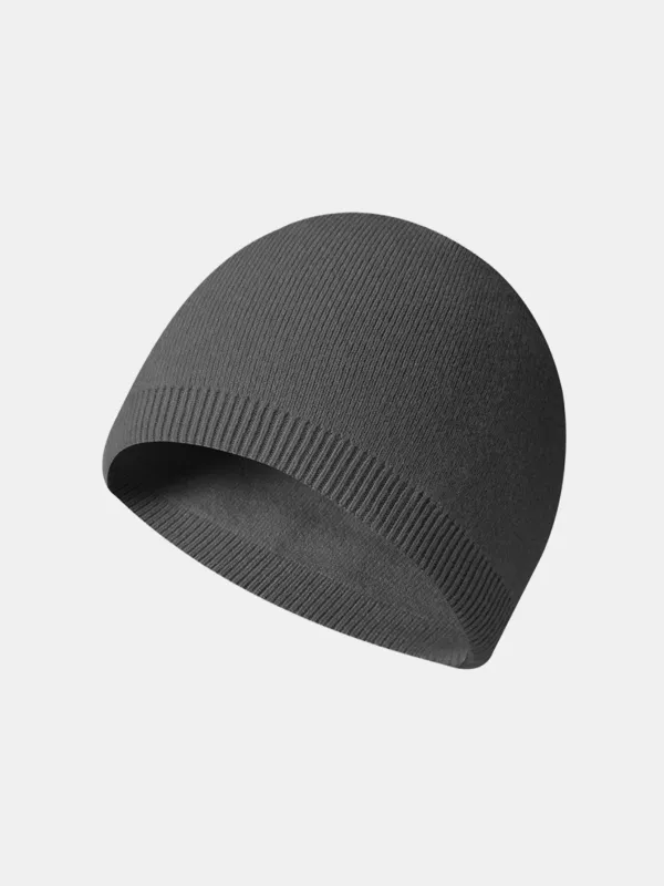 Solid Color Outdoor Cycling Warm Knit Beanie Hat sold by Hoooyi