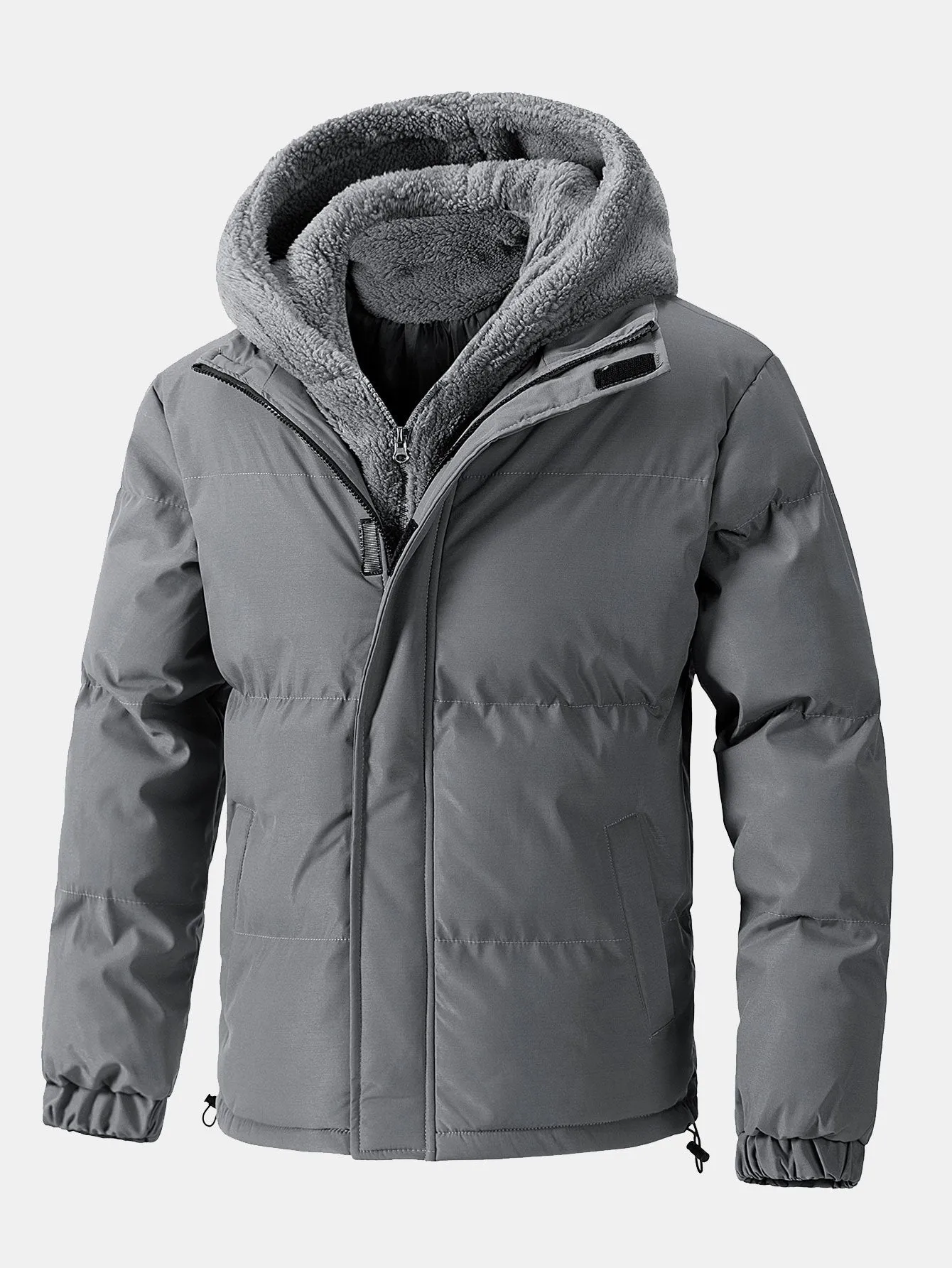 2 In 1 Teddy Hooded Puffer Jacket sold by Hoooyi product image thumbnail 3