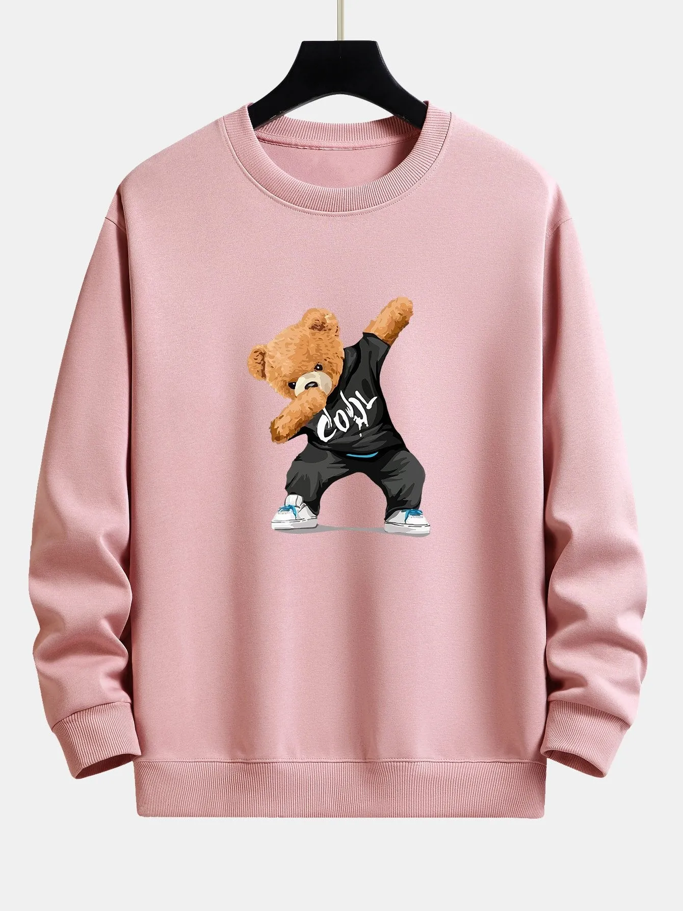 Cool Bear Print Relax Fit Sweatshirt sold by Hoooyi product image thumbnail 3