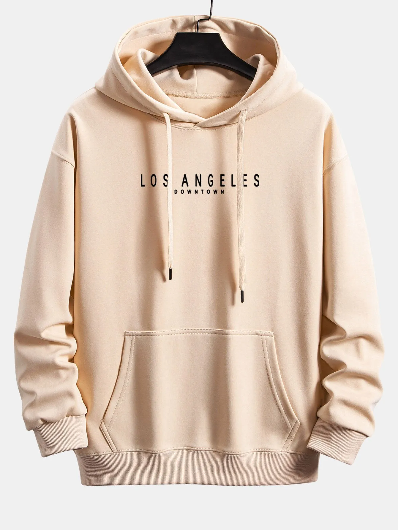 Los Angeles Print Relax Fit Hoodie sold by Hoooyi product image thumbnail 2