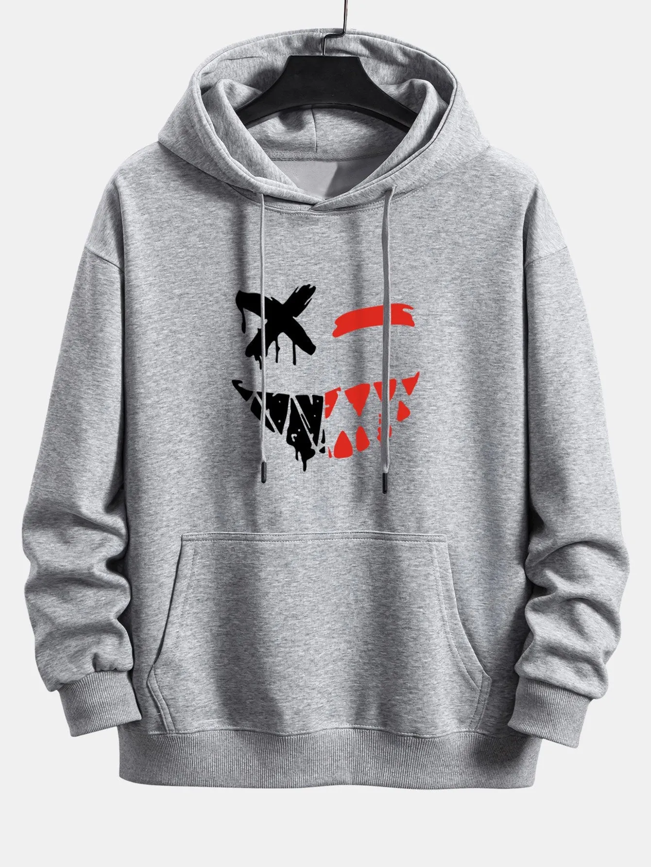 Dissolving Evil Smiley Face Print Relax Fit Hoodie sold by Hoooyi product image thumbnail 5