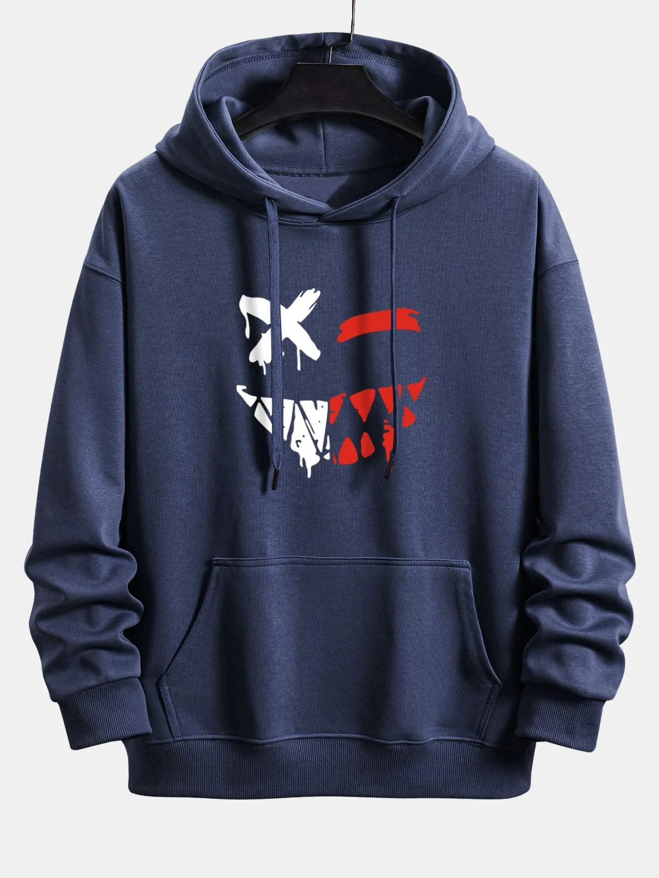 Dissolving Evil Smiley Face Print Relax Fit Hoodie sold by Hoooyi product image thumbnail 4