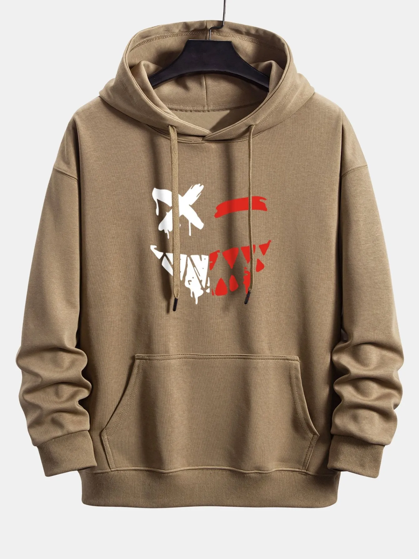 Dissolving Evil Smiley Face Print Relax Fit Hoodie sold by Hoooyi product image thumbnail 3