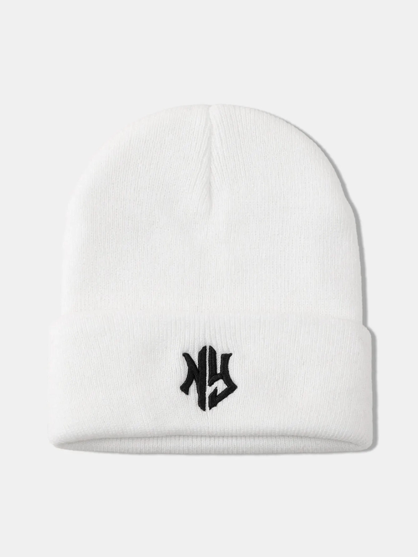 3D NY Letter Embroidery Pattern Casual Versatile Knitted Hat sold by Hoooyi product image thumbnail 3