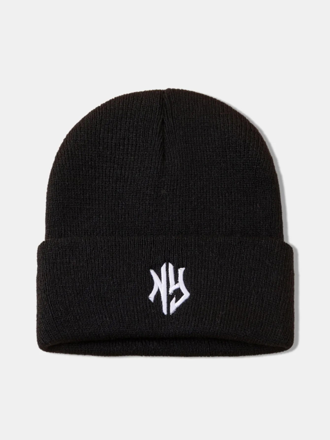 3D NY Letter Embroidery Pattern Casual Versatile Knitted Hat sold by Hoooyi