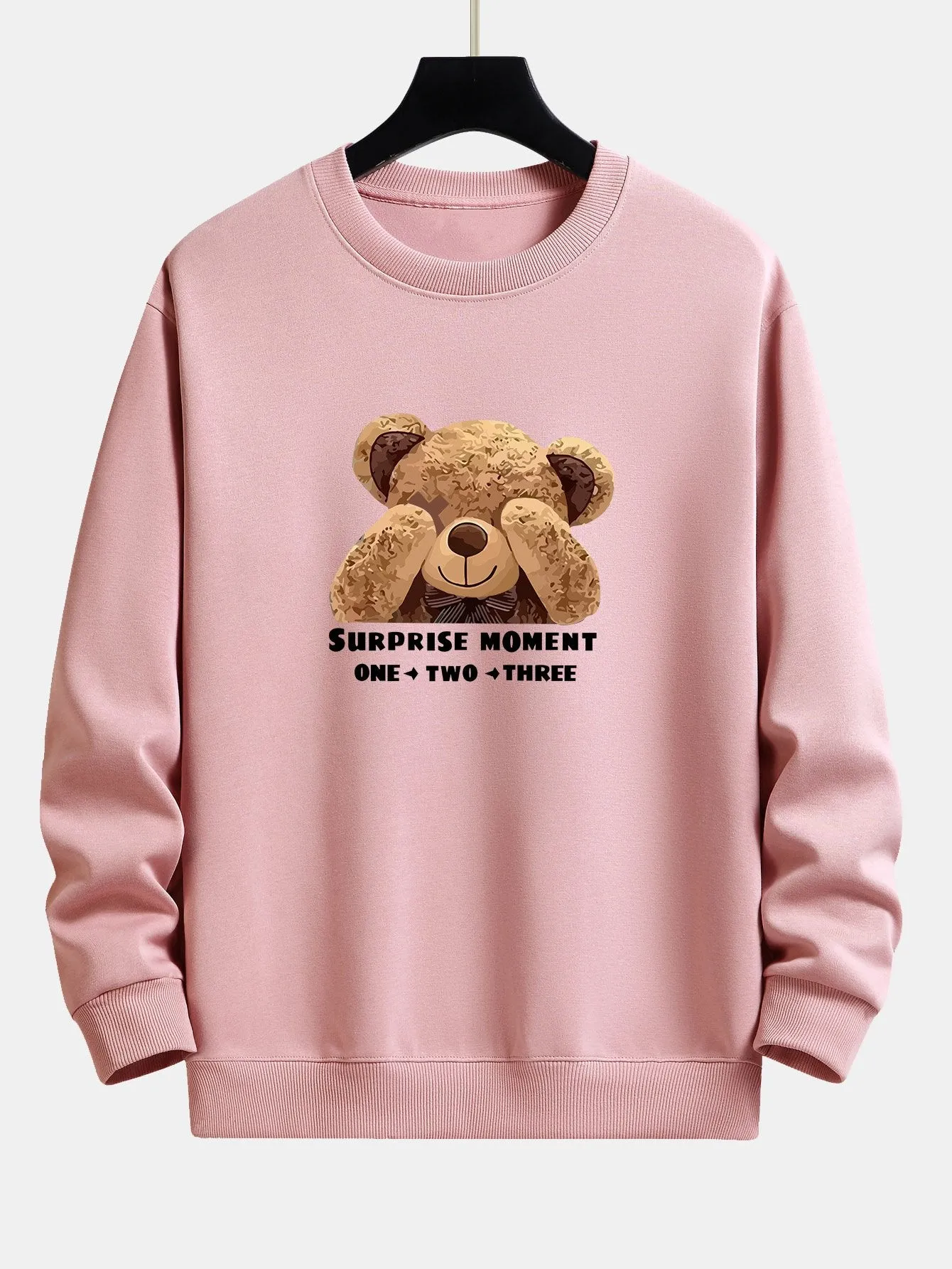 Slogan Bear Slogan Print Relax Fit Sweatshirt sold by Hoooyi product image thumbnail 3