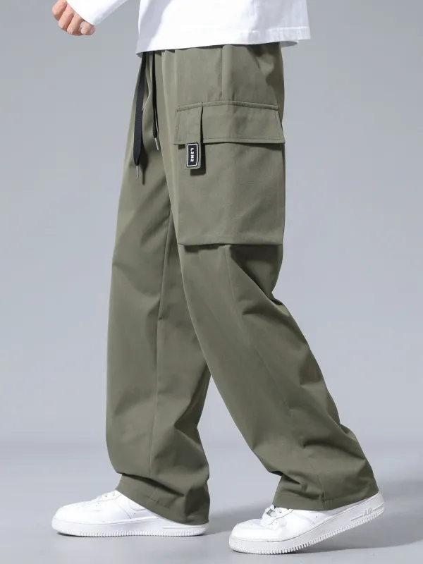Drawstring Cargo Pants made by Hoooyi