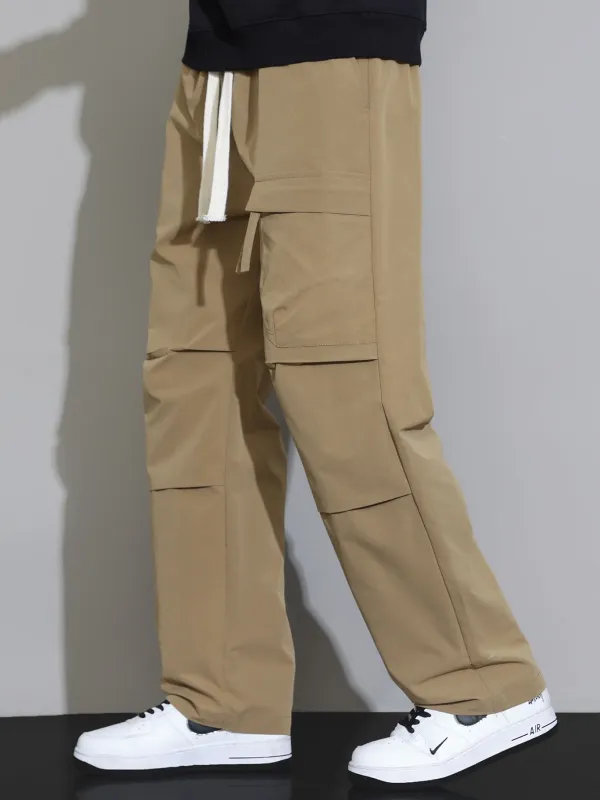 Straight Leg Drawstring Pants made by Hoooyi