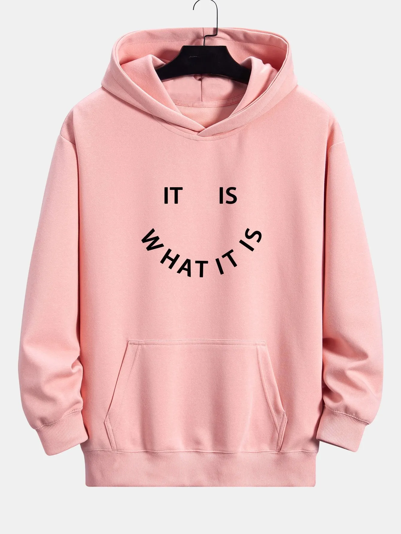 It Is What It Is Print Relax Fit Hoodie sold by Hoooyi product image thumbnail 3