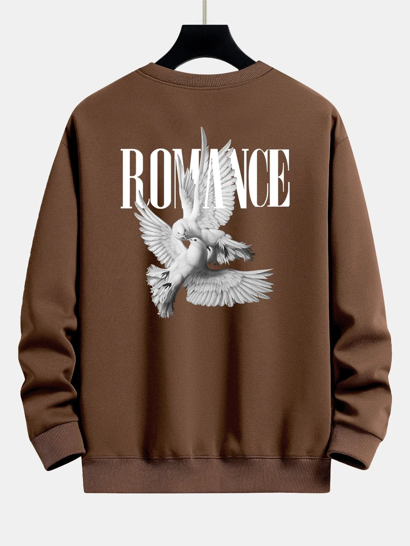 Romantic Doves Back Print Relax Fit Sweatshirt sold by Hoooyi product image thumbnail 5