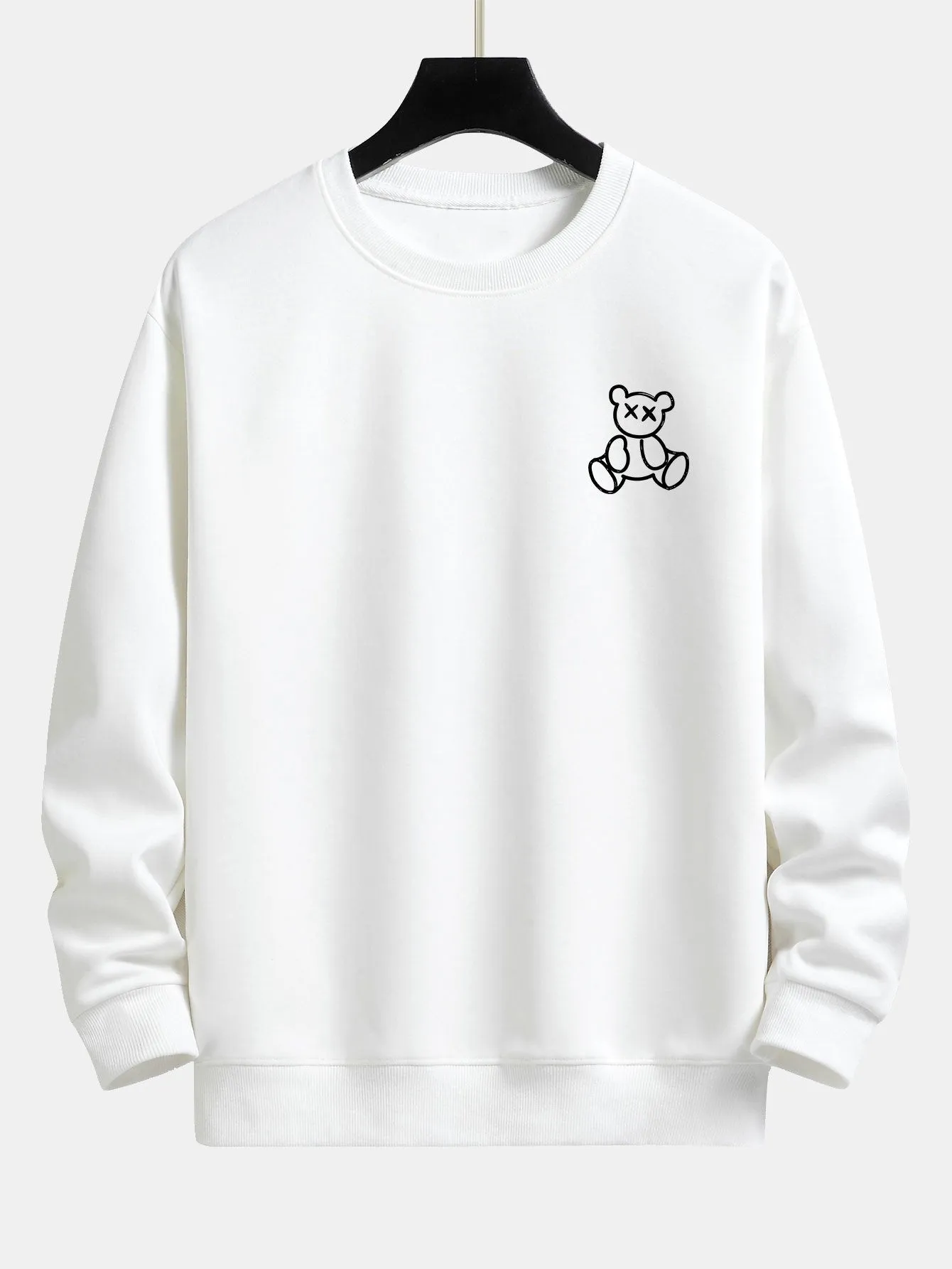 Bear On Vacation Print Relax Fit Sweatshirt sold by Hoooyi product image thumbnail 4