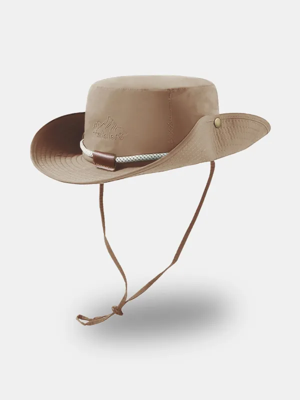 Quick Dry Bucket Hat With Windproof Rope Outdoor Hiking sold by Hoooyi