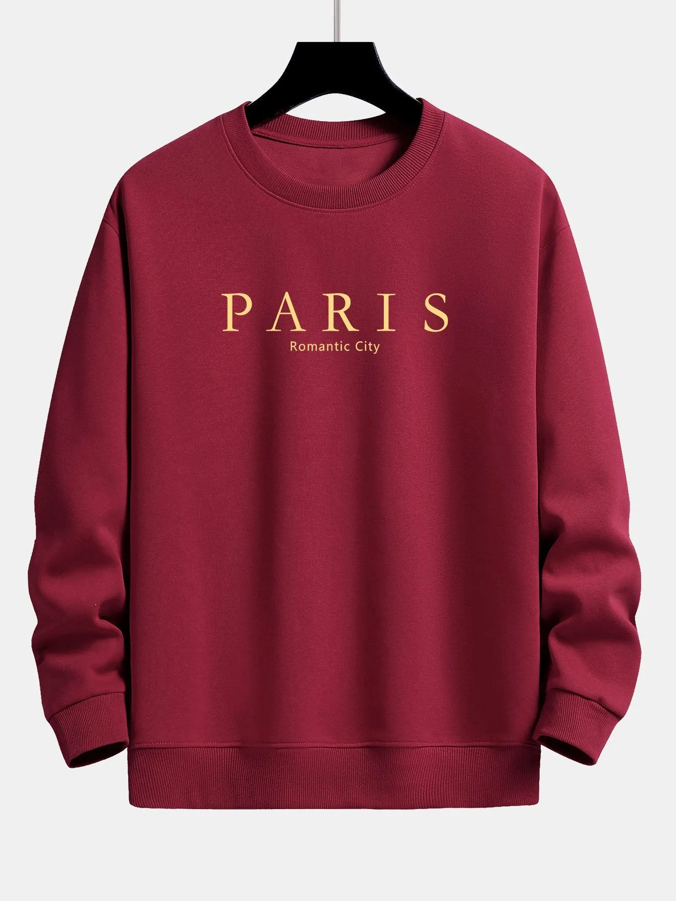 Paris Slogan Print Relax Fit Sweatshirt sold by Hoooyi product image thumbnail 5