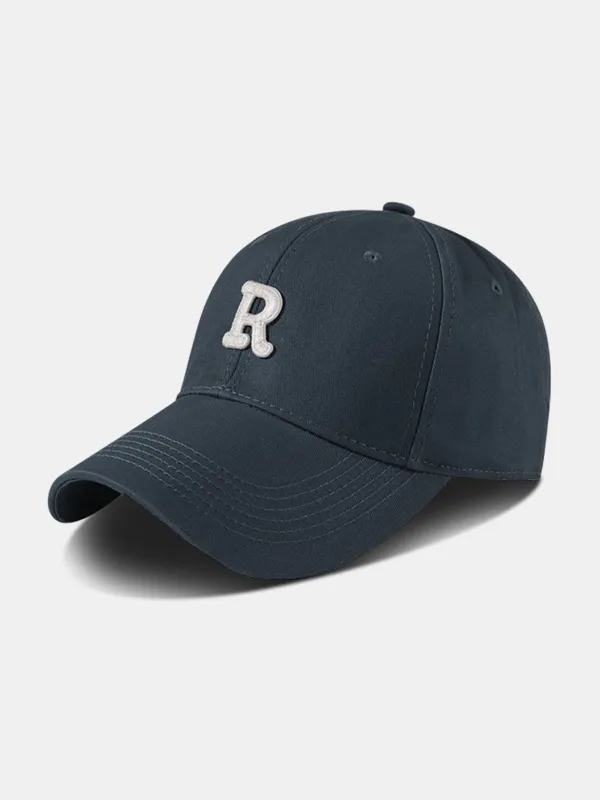 Letter R Cotton Baseball Cap sold by Hoooyi