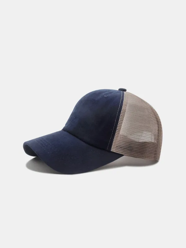 Washed Distressed Mesh Cotton Baseball Cap sold by Hoooyi