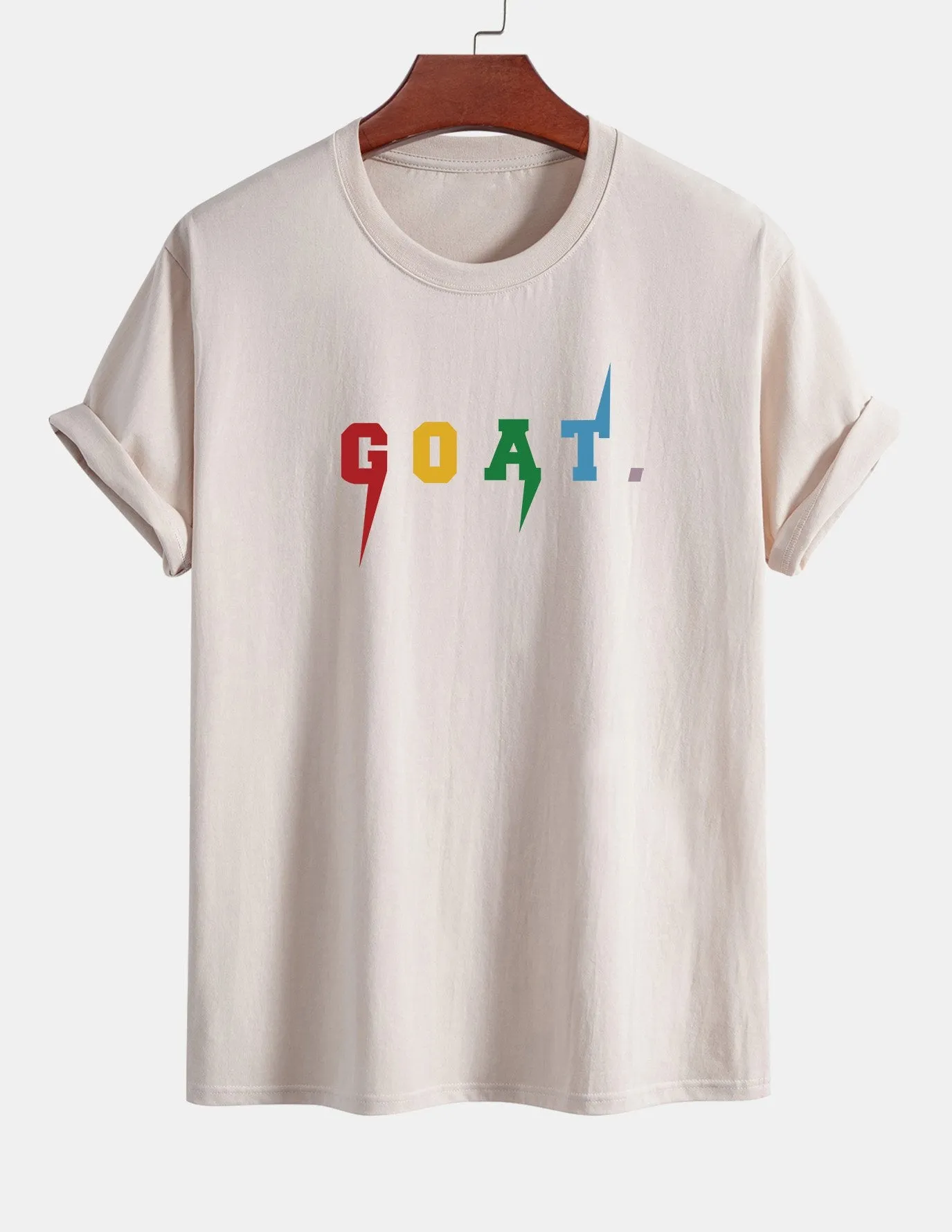 Regular Fit Goat Print Cotton T-Shirt sold by Hoooyi product image thumbnail 3