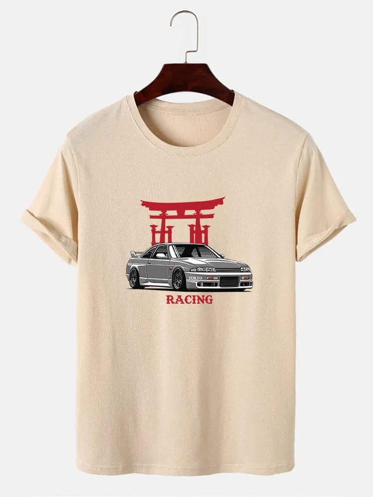 Japanese Shrine Car Print T-Shirt sold by Hoooyi product image thumbnail 3