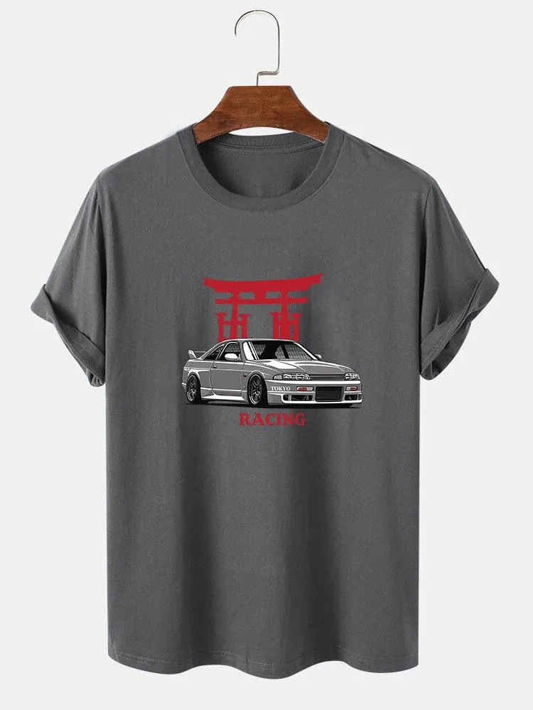 Japanese Shrine Car Print T-Shirt sold by Hoooyi product image thumbnail 2
