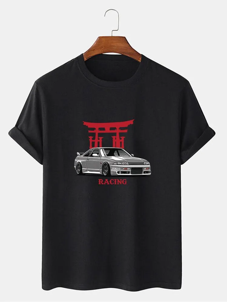 Japanese Shrine Car Print T-Shirt sold by Hoooyi