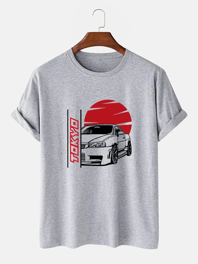 Tokyo Car Print T-Shirt sold by Hoooyi product image thumbnail 5