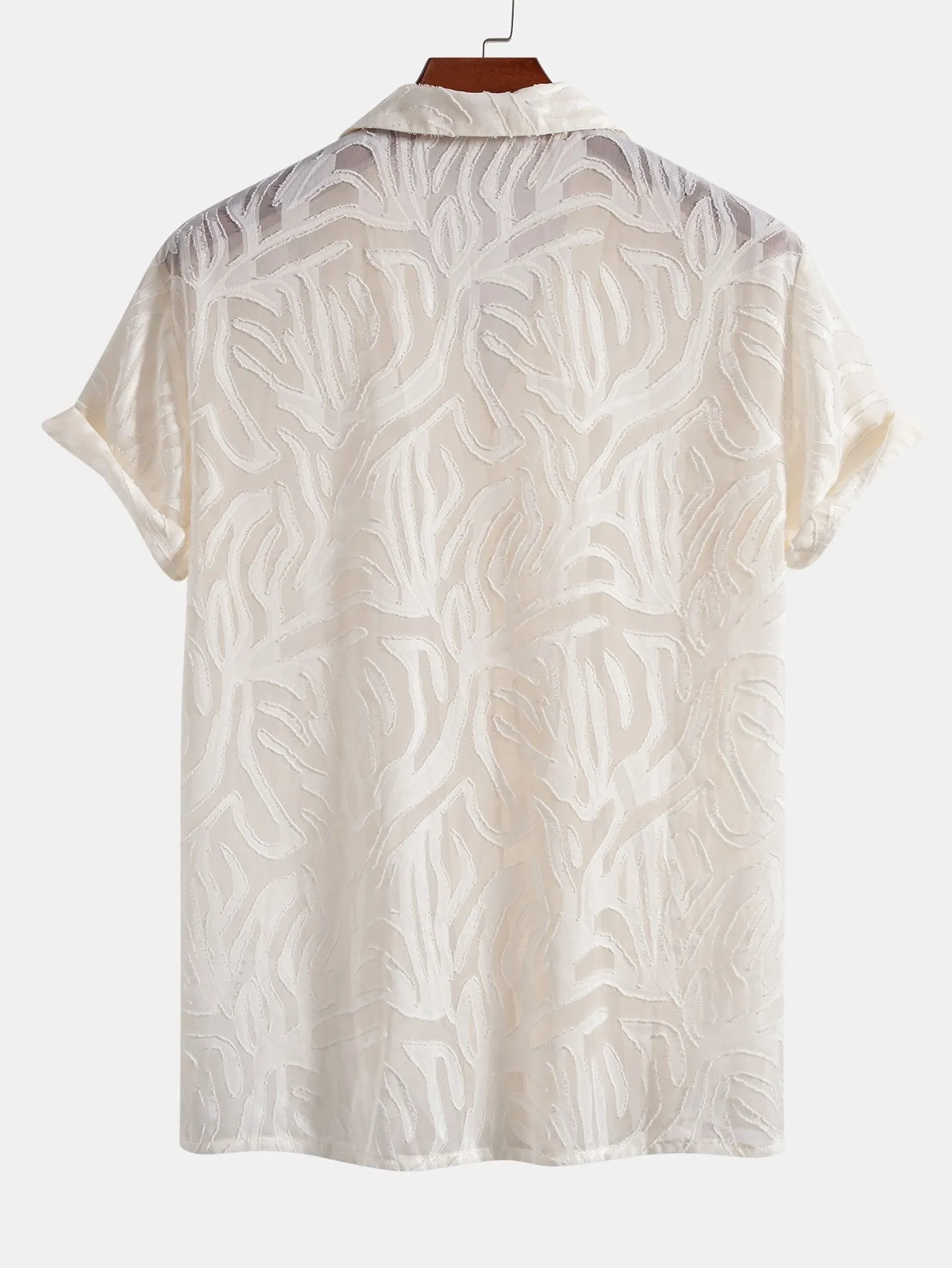 Jacquard Texture Cuban Shirt sold by Hoooyi product image thumbnail 4