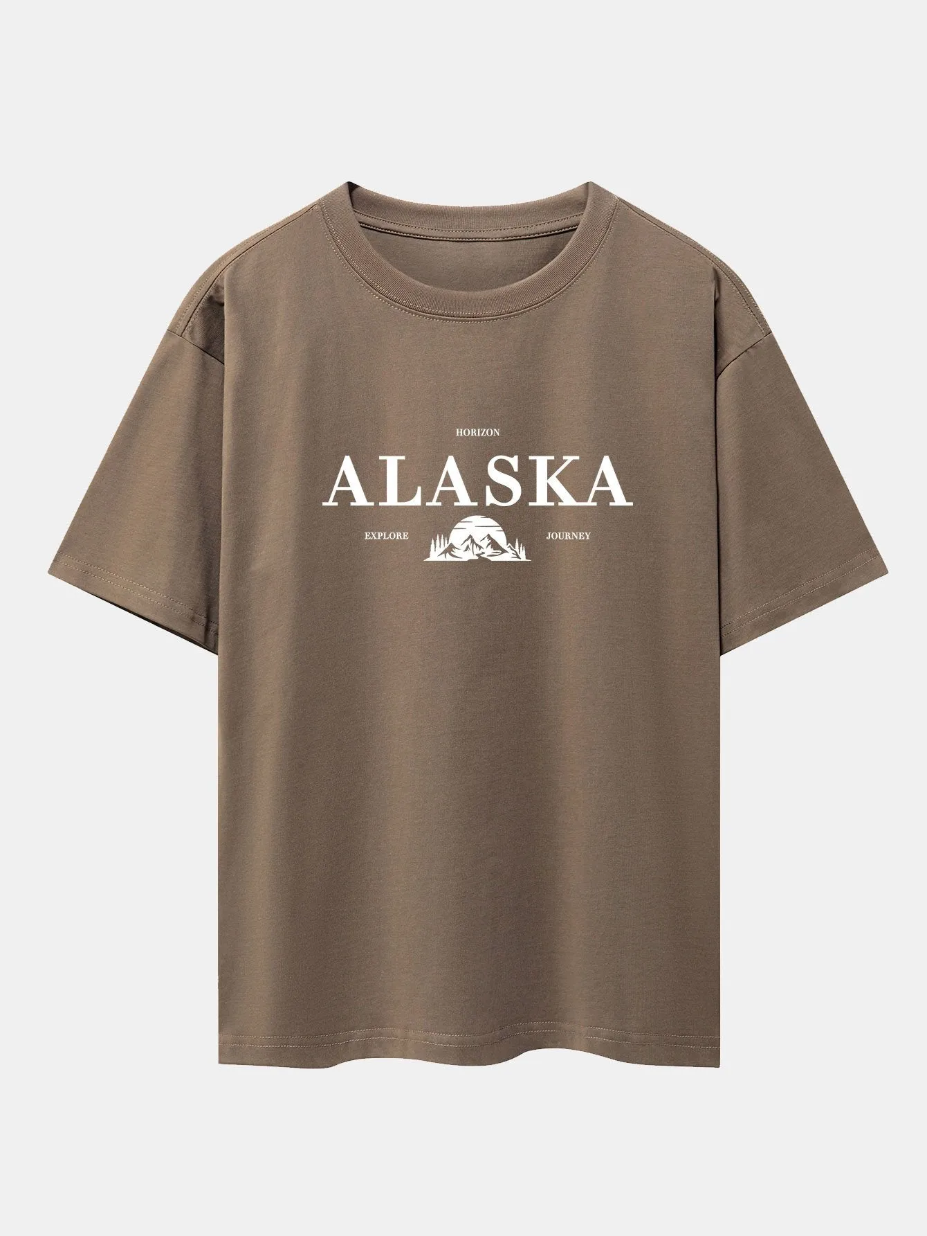 Alaska Slogan Print Drop Shoulder Oversize T-Shirt sold by Hoooyi product image thumbnail 4