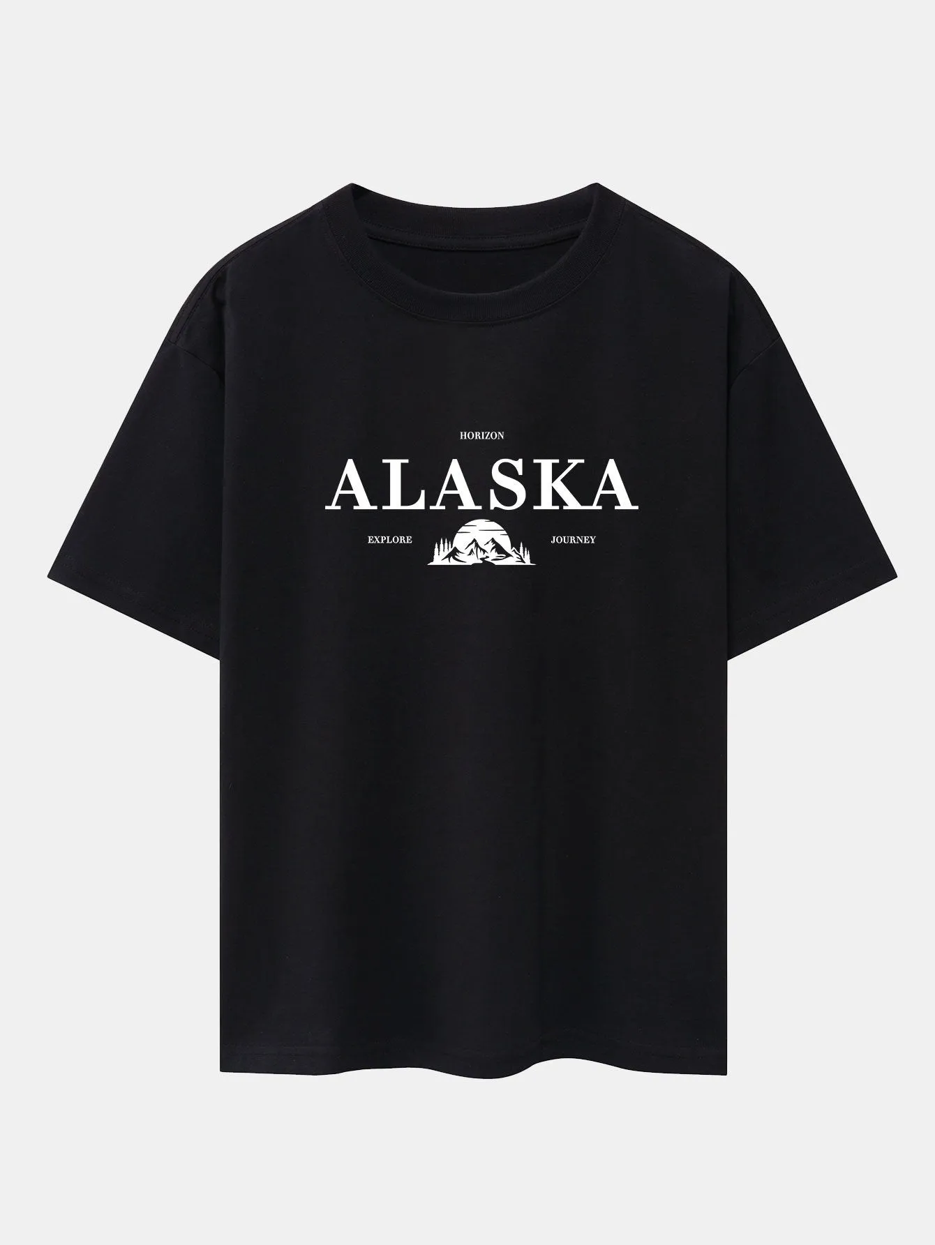 Alaska Slogan Print Drop Shoulder Oversize T-Shirt sold by Hoooyi product image thumbnail 3
