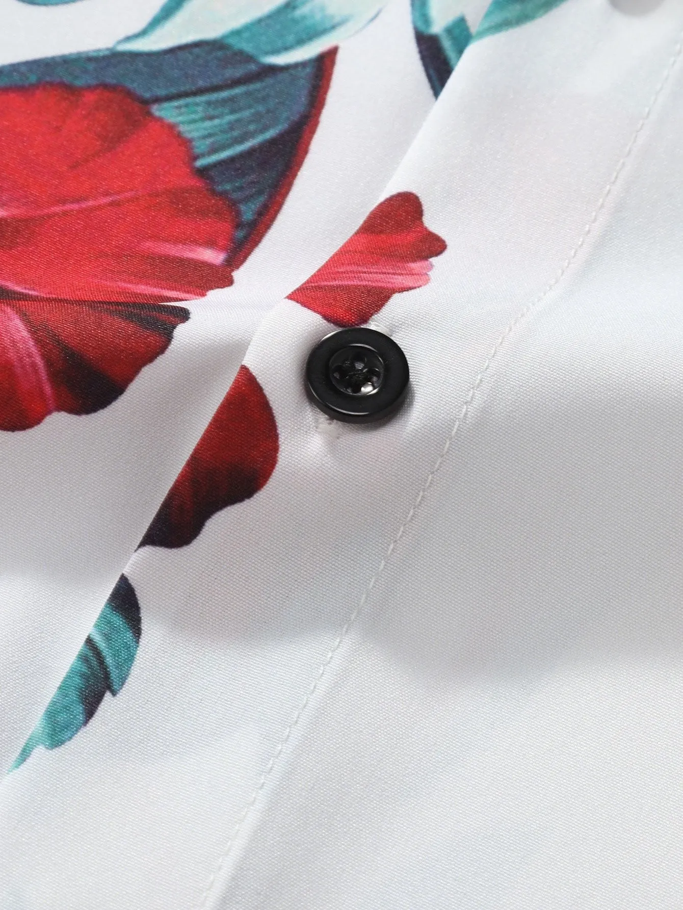 Tropical Floral Print Button Up Shirt & Swim Shorts sold by Hoooyi product image thumbnail 4