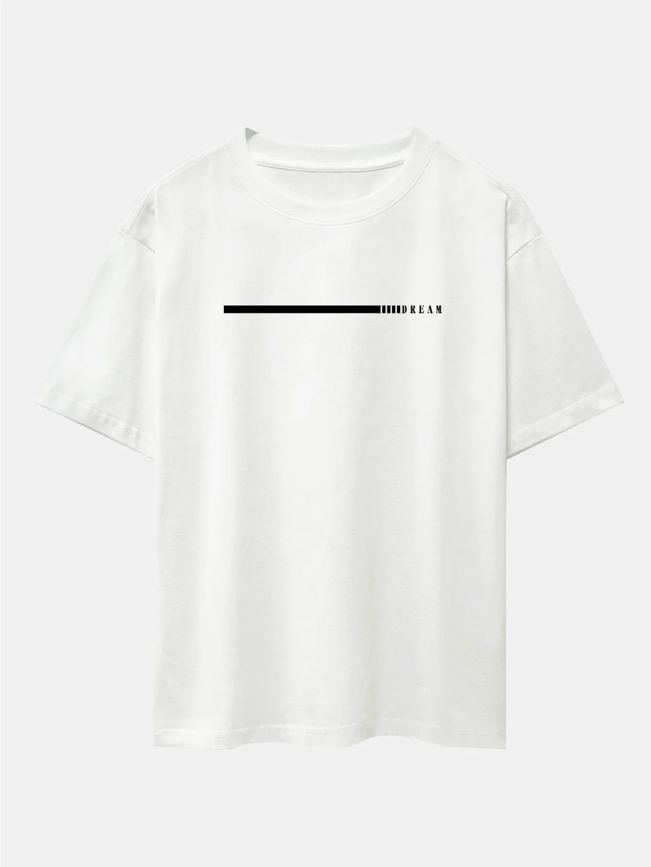 Dream Slogan Print Drop Shoulder Oversize T-Shirt sold by Hoooyi product image thumbnail 2