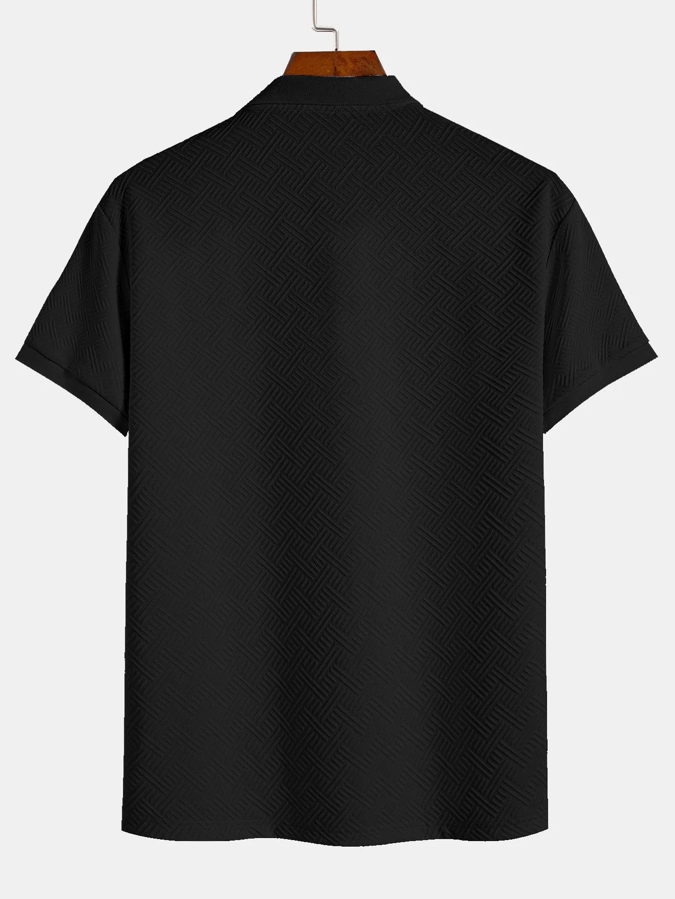 Striped Jacquard Polo sold by Hoooyi product image thumbnail 4