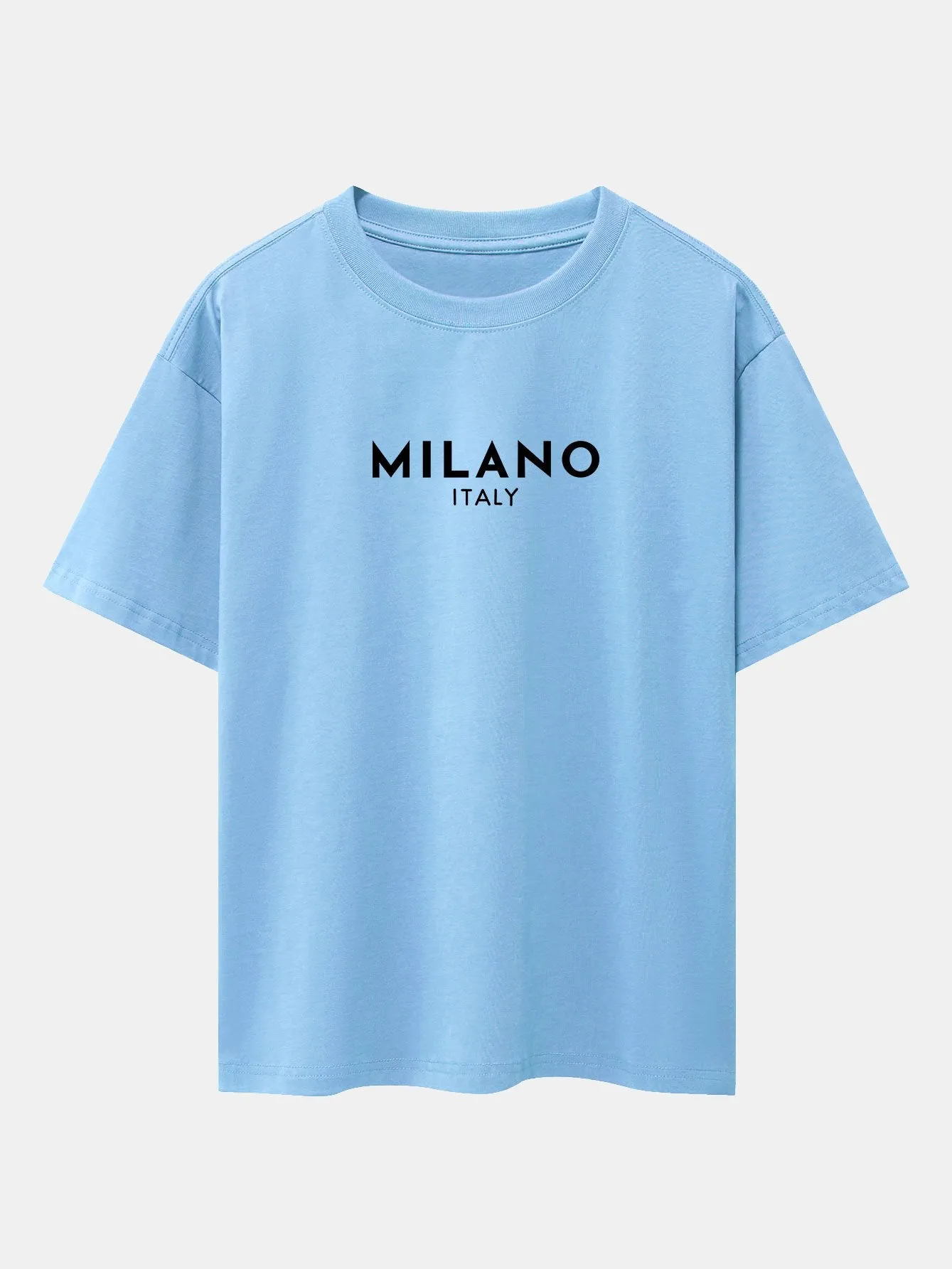 Milano Italy Print Drop Shoulder Oversize T-Shirt sold by Hoooyi product image thumbnail 5