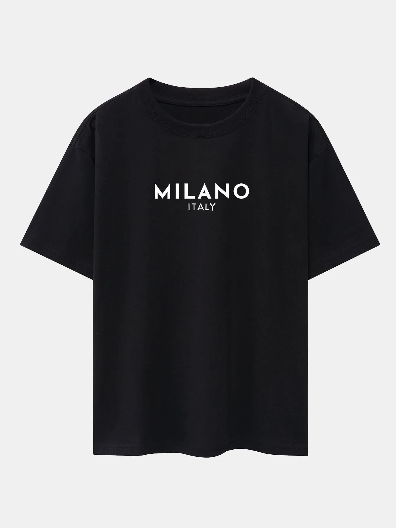 Milano Italy Print Drop Shoulder Oversize T-Shirt sold by Hoooyi product image thumbnail 2
