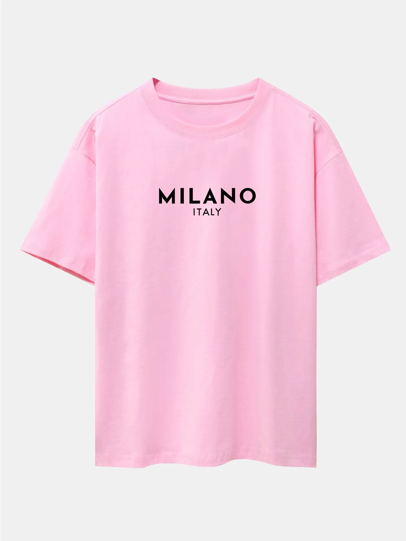 Milano Italy Print Drop Shoulder Oversize T-Shirt sold by Hoooyi product image thumbnail 4
