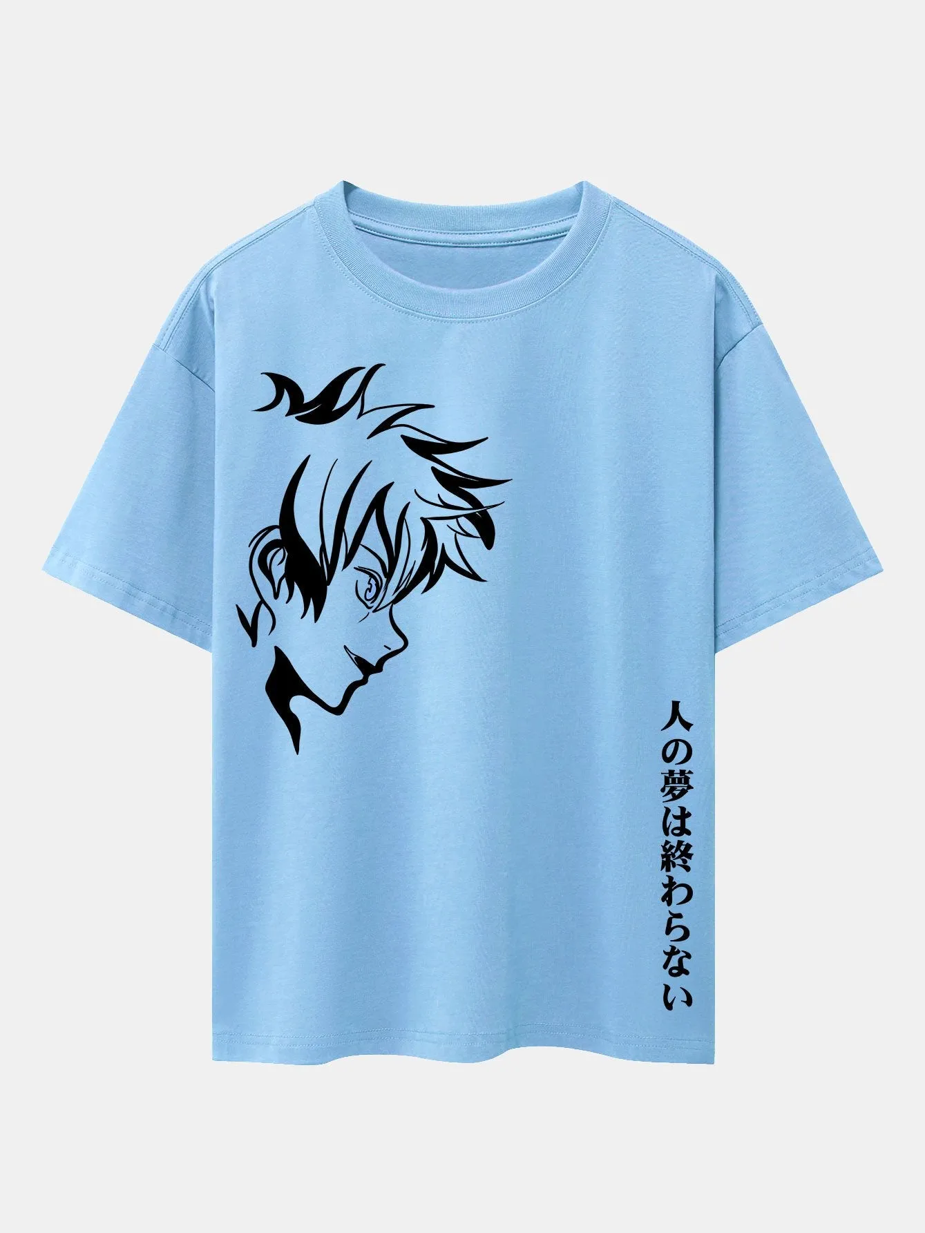 Comic Male Slogan Print Drop Shoulder Oversize T-Shirt sold by Hoooyi product image thumbnail 4