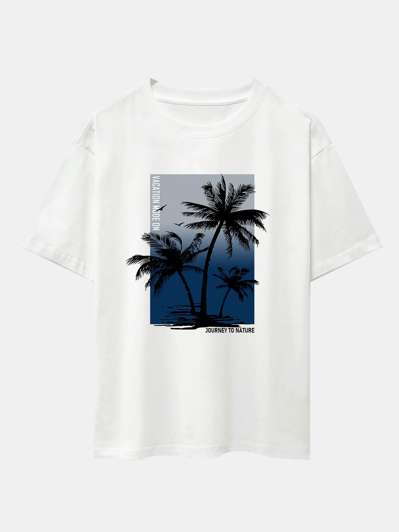 Palm Tree Print Oversize T-Shirt & Swim Shorts sold by Hoooyi product image thumbnail 3