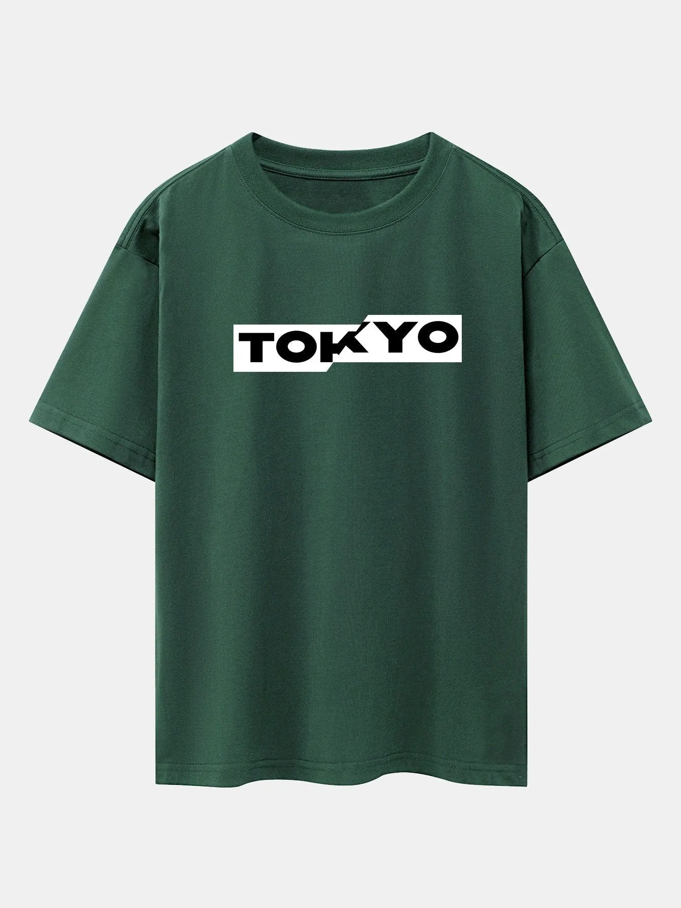 Tokyo Print Drop Shoulder Oversize T-Shirt sold by Hoooyi product image thumbnail 4