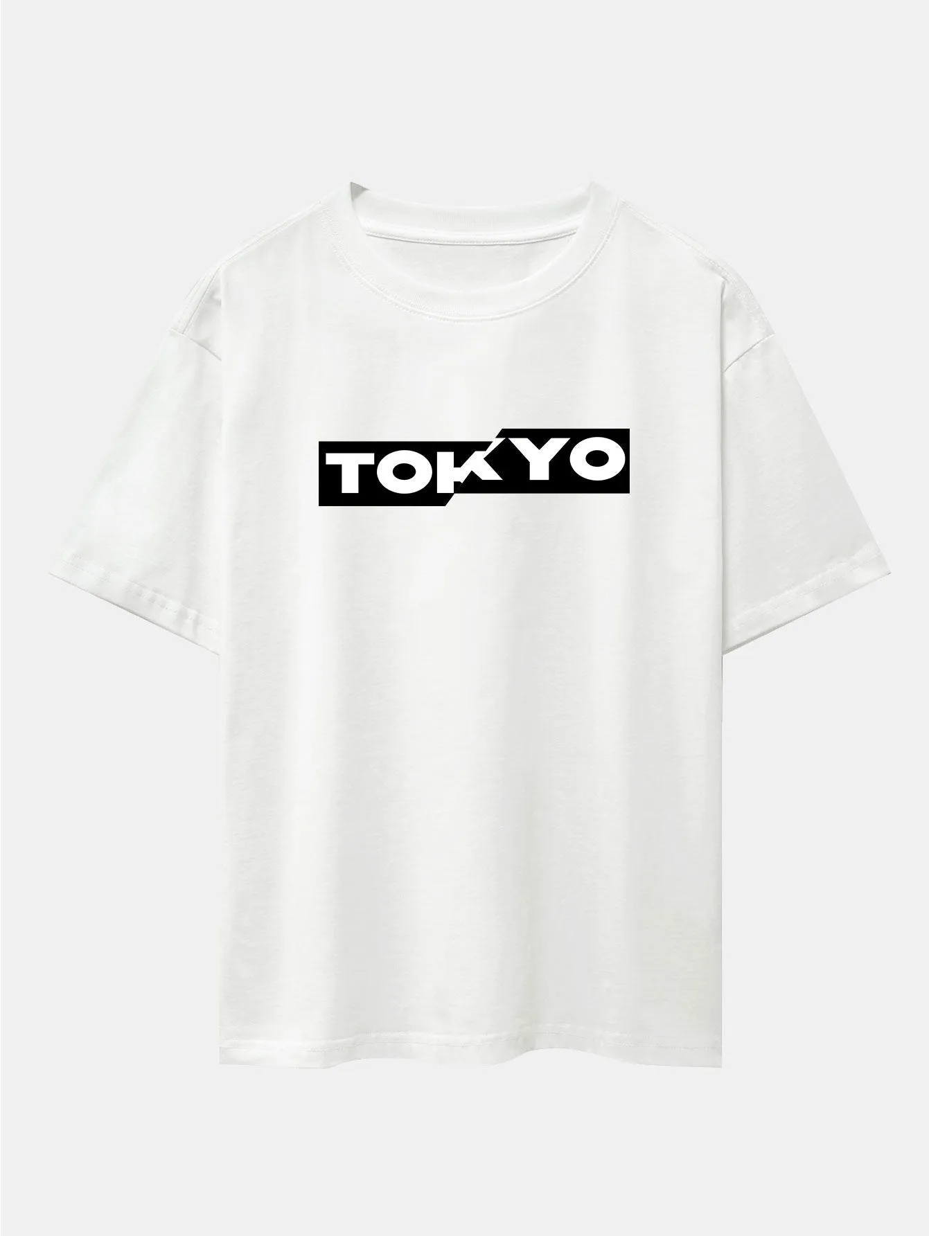 Tokyo Print Drop Shoulder Oversize T-Shirt sold by Hoooyi product image thumbnail 2