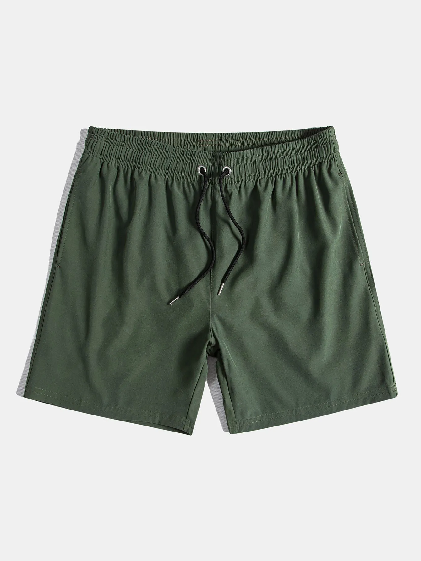 California Palm Tree Print Linen Look Cotton Button Up Shirt & Swim Shorts sold by Hoooyi product image thumbnail 5