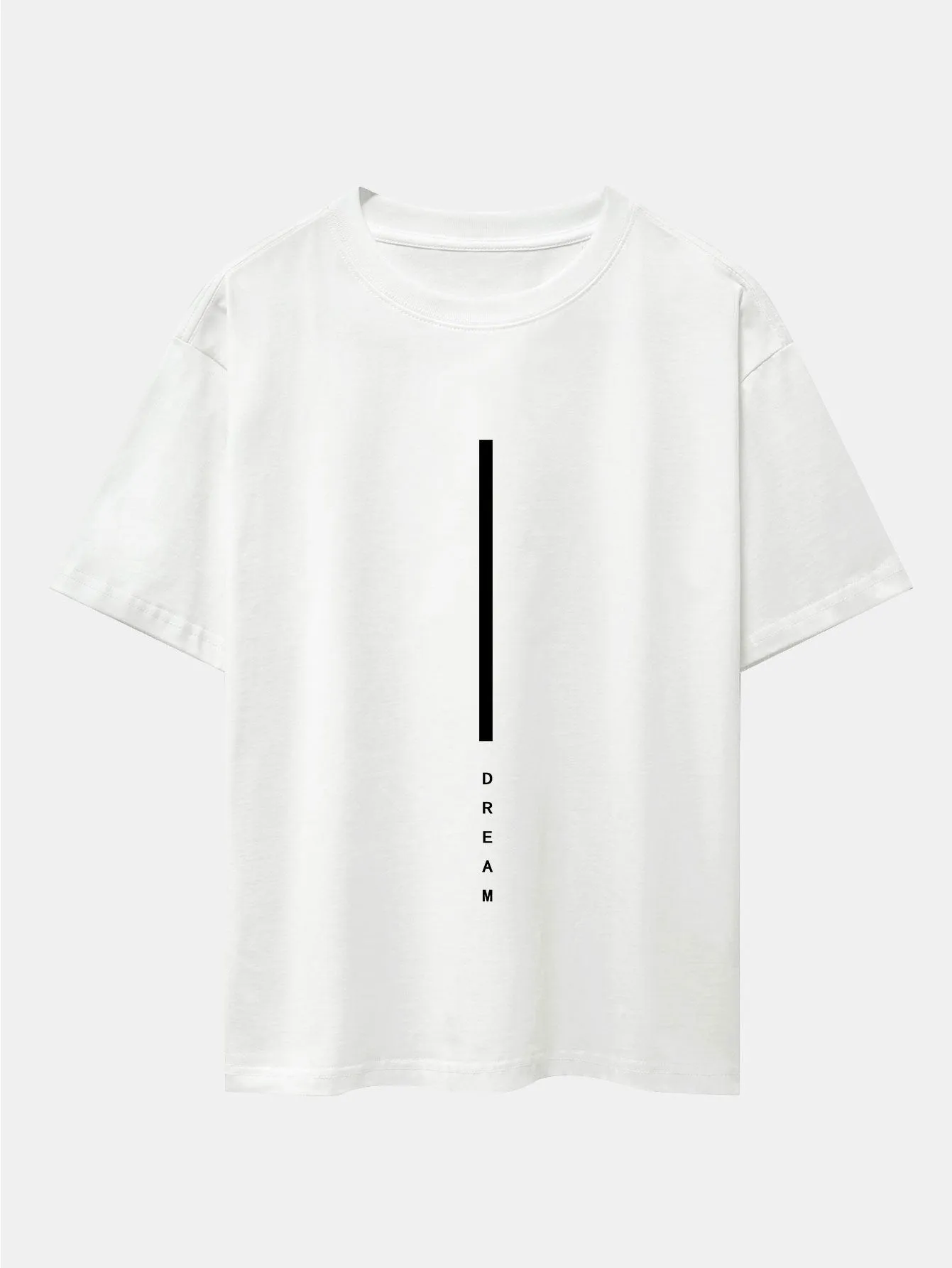 Dream Stripe Print Drop Shoulder Oversize T-Shirt sold by Hoooyi product image thumbnail 2