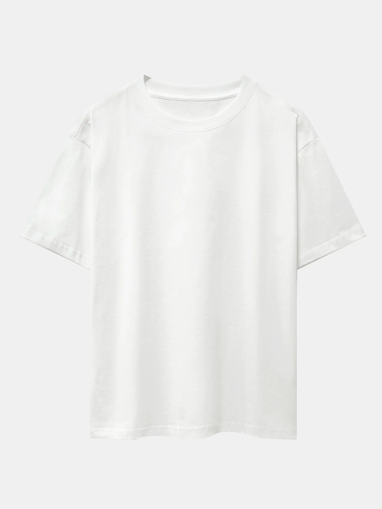 Slogan Back Print Drop Shoulder Oversize T-Shirt sold by Hoooyi product image thumbnail 2