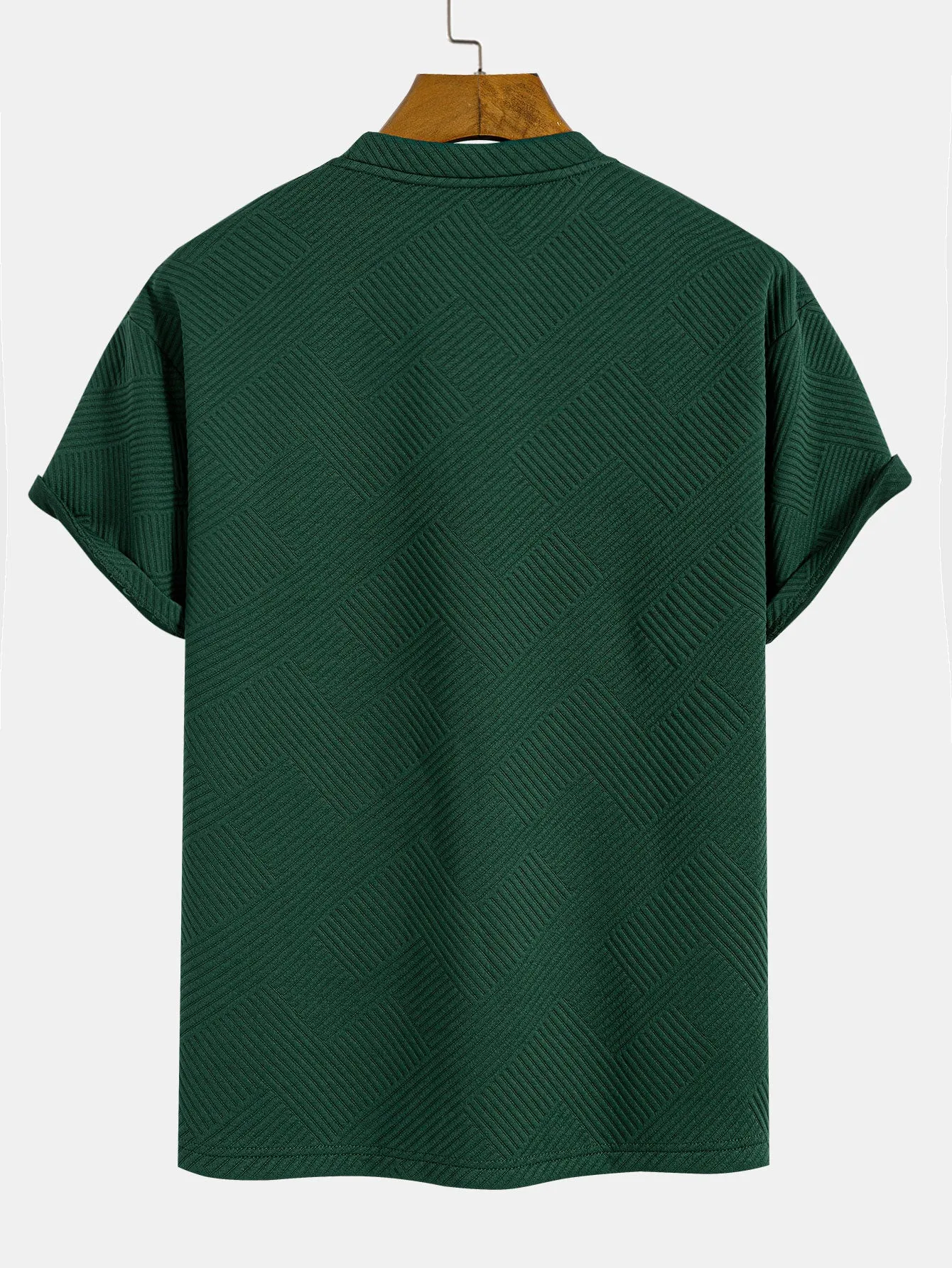 Oversize Stripe Jacquard T-Shirt sold by Hoooyi product image thumbnail 4