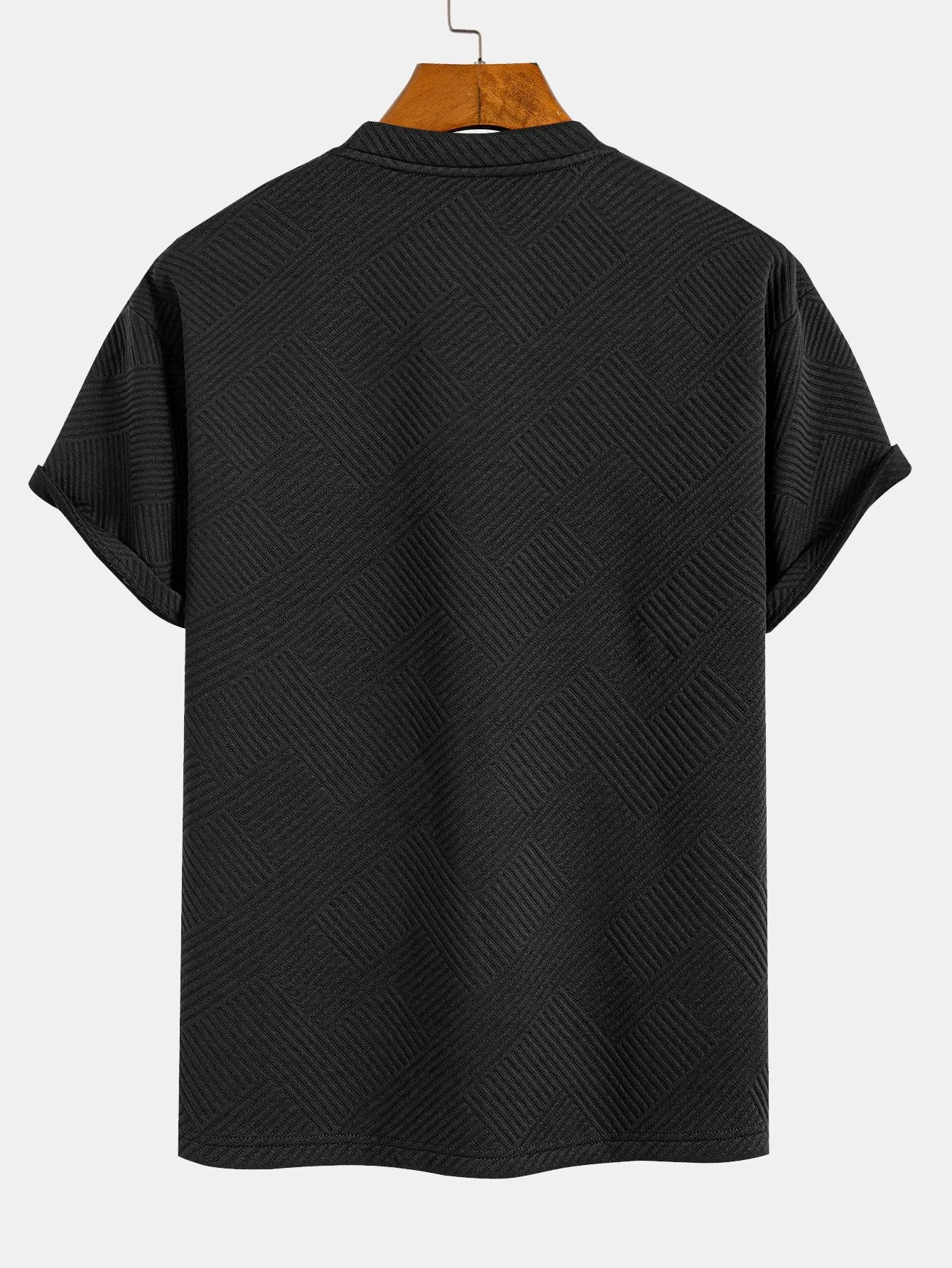 Oversize Stripe Jacquard T-Shirt sold by Hoooyi product image thumbnail 2