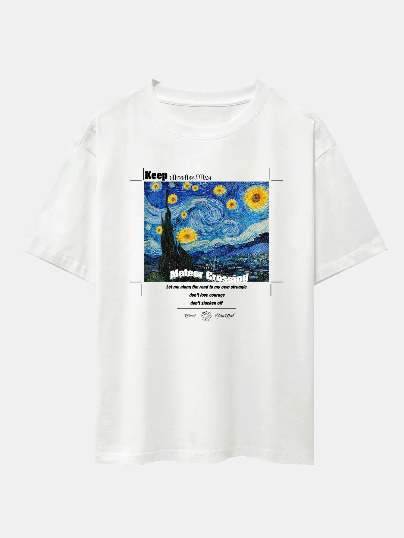 Abstract Painting Print Drop Shoulder Oversize T-Shirt sold by Hoooyi product image thumbnail 3