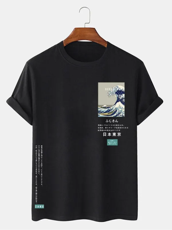 Tokyo Ukiyo-e Print T-Shirt sold by Hoooyi