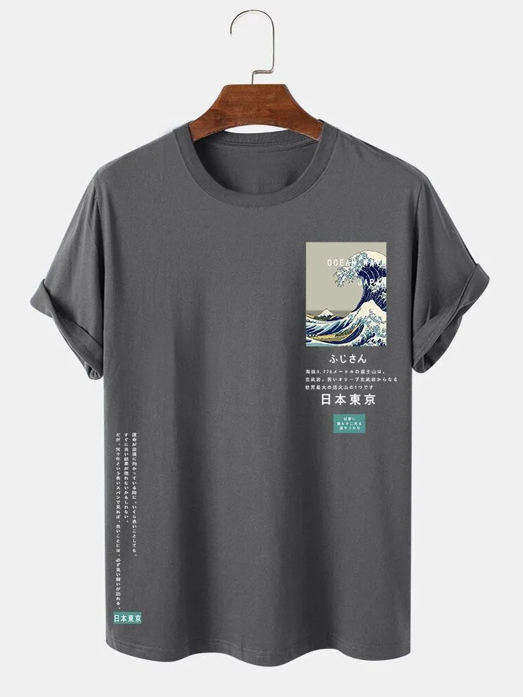 Tokyo Ukiyo-e Print T-Shirt sold by Hoooyi product image thumbnail 5